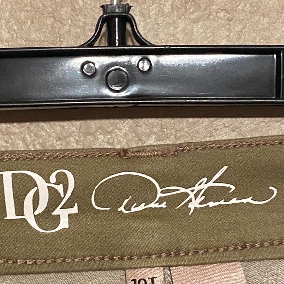 DG2 by Diane Gilman Women's Virtual Stretch Ultra Skinny Jeans Olive Green (10T) - Picture 6 of 8